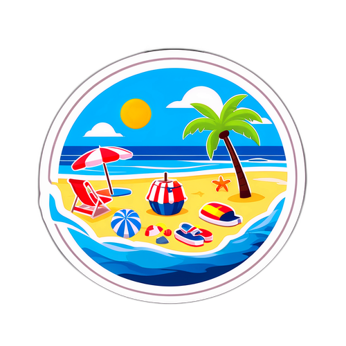 การออกไปเที่ยวชายหาดในวันที่ร้อน