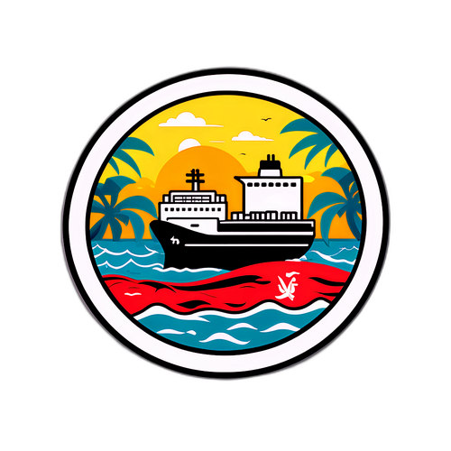 海南自由贸易港主题贴纸