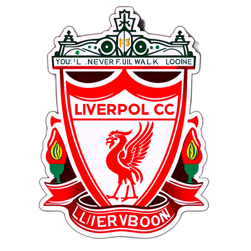 A creative Liverpool FC Design mit 'You'll Never Walk Alone'