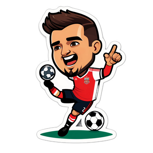 선덜랜드 대 번리 경기의 흥분을 담은 스티커 디자인