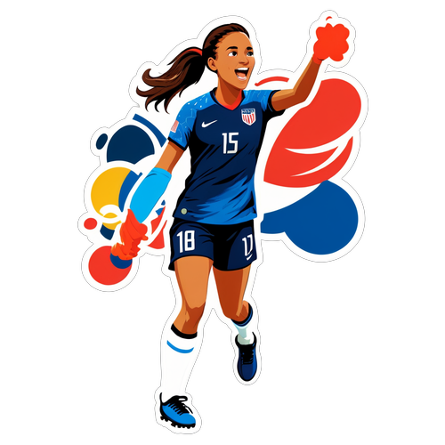 Unleash Your Spirit! Celebrate Women’s Soccer Glory with This Epic Olympic Sticker!