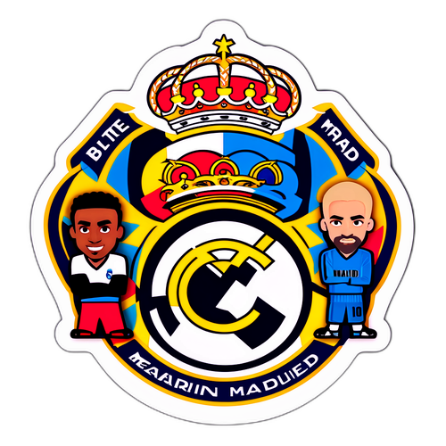 Real Madrid-klistremerke med spillere