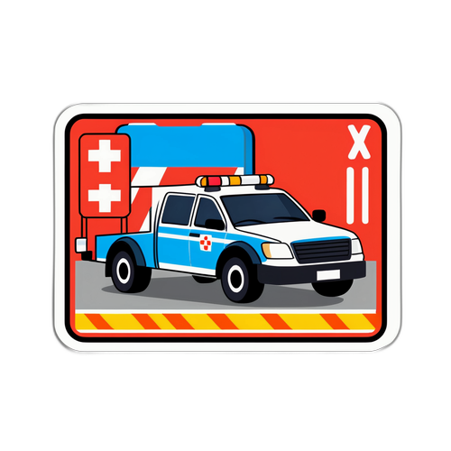 Adesivo de Sinalização de Acidente