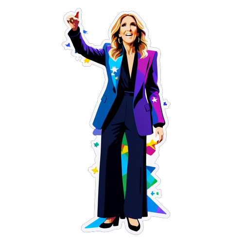 Celine Dion esiintyy lavalla Euroviisuissa