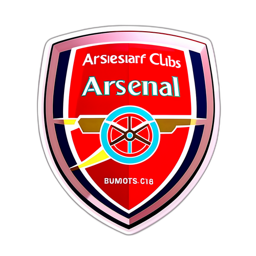 Autocollant créatif du logo du célèbre Arsenal Football Club