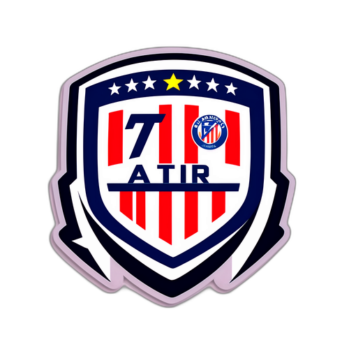 Stil sportiv și vibrant al logo-ului Atlético de Madrid