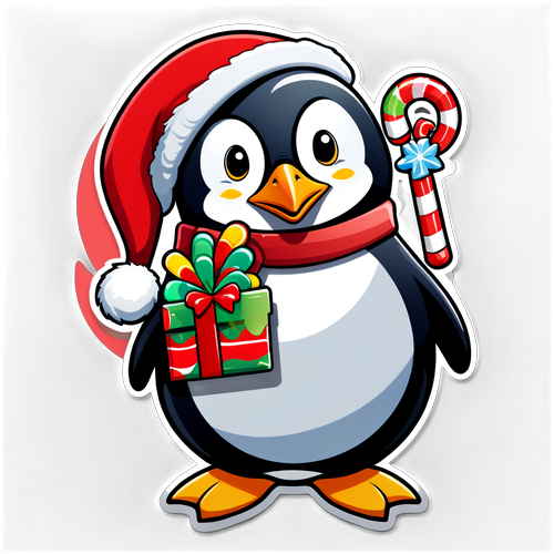 圣诞装扮的企鹅
