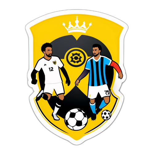 Sticker z Tematyką Sportową: Mecz Al-Ittihad vs Al-Khaleej