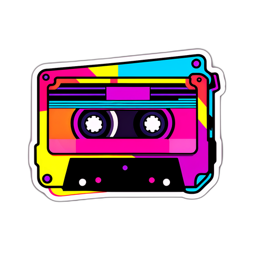 Retro Cassette Tape Sticker voor d4vd