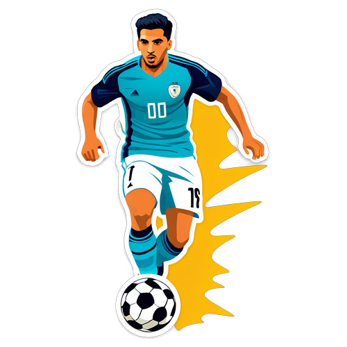 Sekue Sticker Rayan Cherki Dribbling