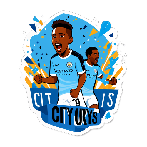 Manchester City Gol Kutlaması Stickerı