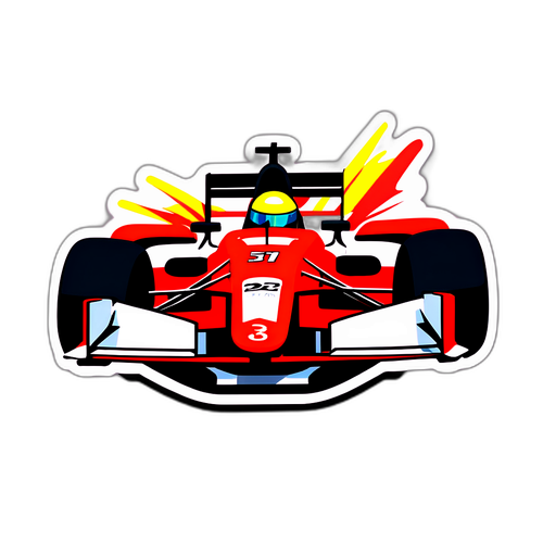 Nálepka inspirovaná Formulí 1: Speed Demon!