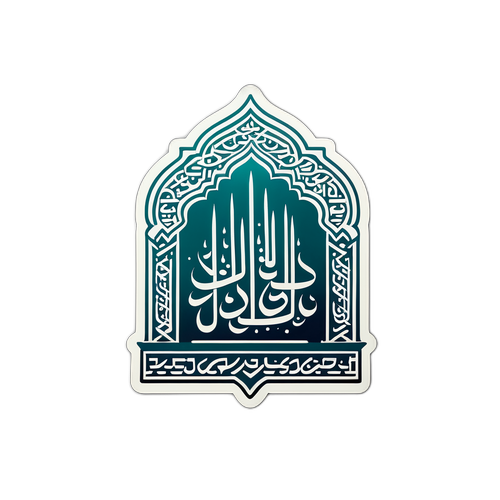 Stiker Desain Karpet Doa Minimalis