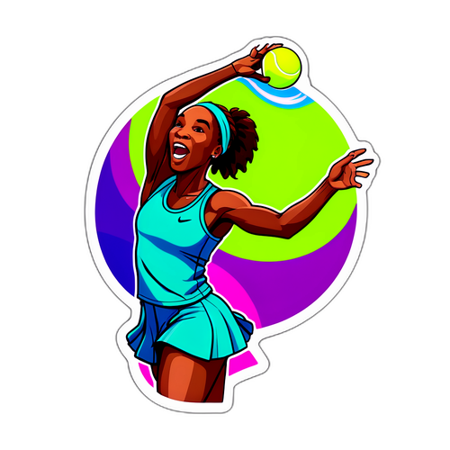 Venus Williams in Servizio