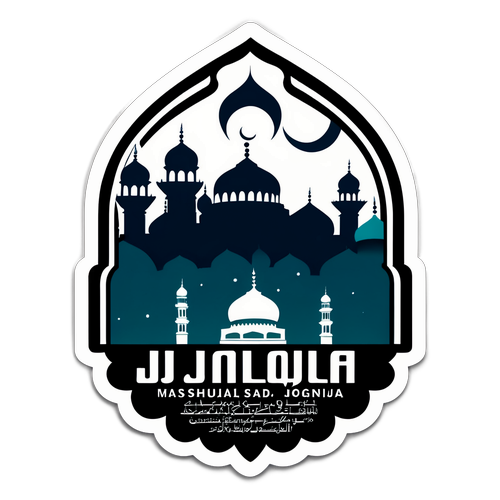 Stiker Spiritual Masjid 'Jadwal Sholat Jogja'