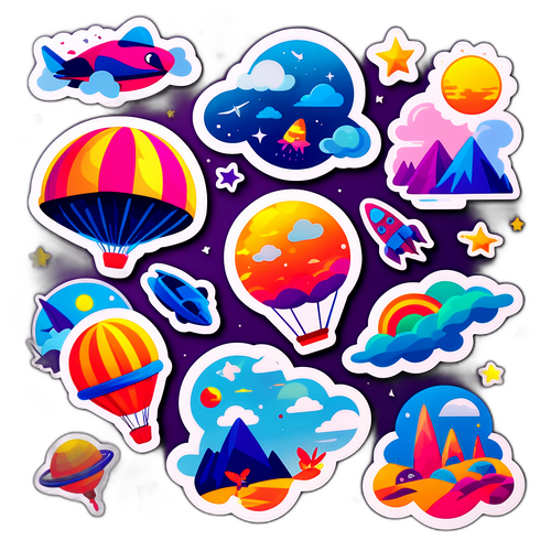 Naklejki inspirowane filmem 'Lot'