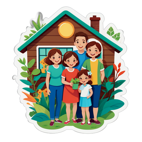 温馨家庭贴纸