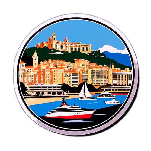 Vue iconique de la ville de Monaco