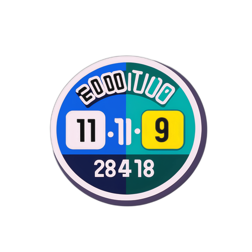 Nhãn dán với đồng hồ đếm ngược cho các trận đấu bóng đá quan trọng sắp tới