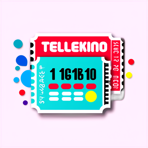 Ilustración divertida de un boleto de telekino