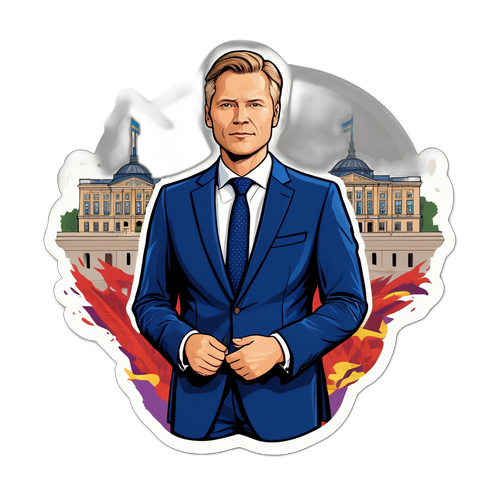 Andreas Norlen i stilig kostym