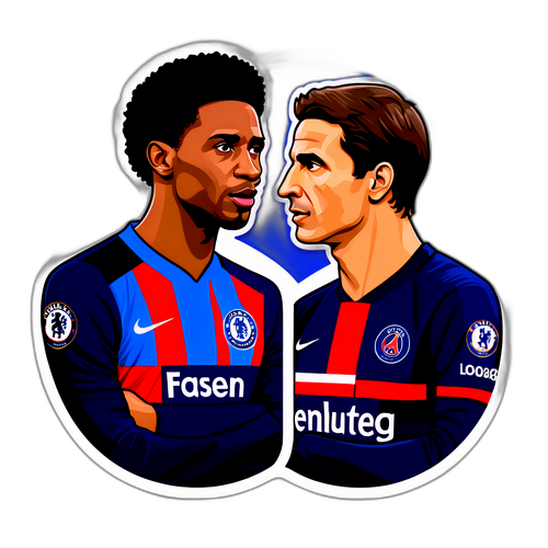 Stiker Pertarungan Legendaris Chelsea vs PSG