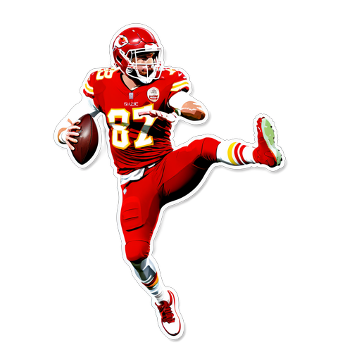 Travis Kelce i Aktion