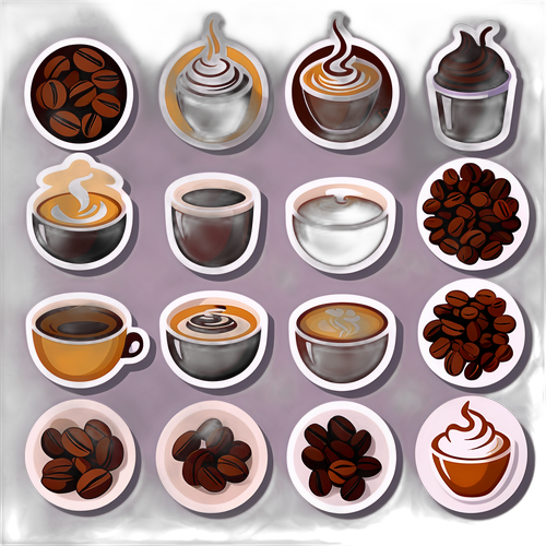 Kahvikupit ja kahvipavut - Makujen korostaminen