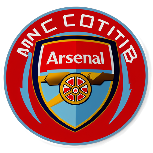 Arsenal og Manchester City Fans Pride Sticker