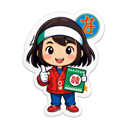 台灣彩票幸運選擇貼紙
