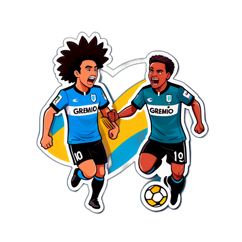 Desain Stiker Pertandingan Grêmio vs Fluminense