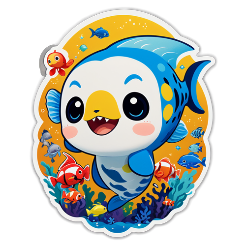 江の島水族館の人気キャラクターのステッカー