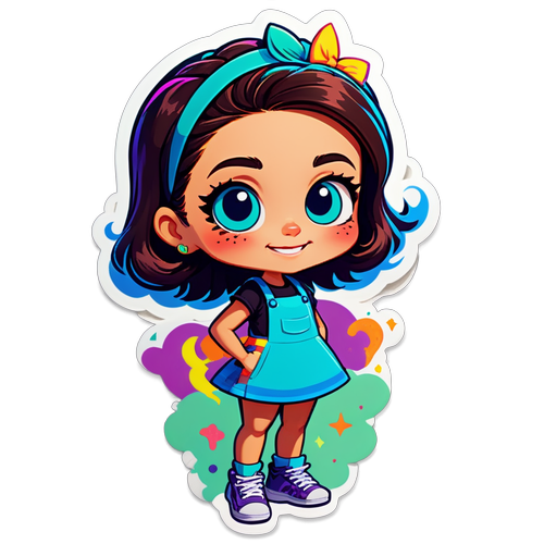 Camille als Cartoonpersonage