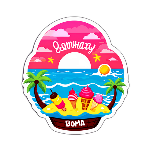 二月二十七日假期貼紙設計