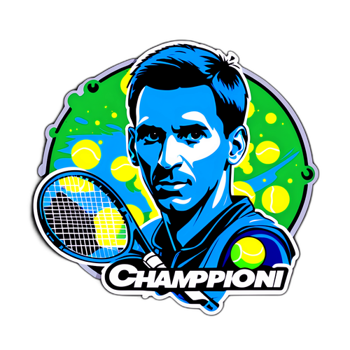 Championship Tennis Sticker