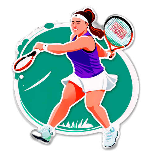 Jeļena Ostapenko na korcie