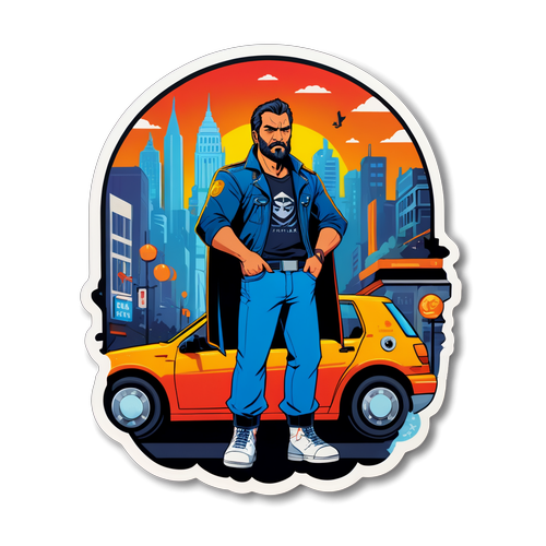 Arka Sokaklar Karakter Sticker Tasarımı