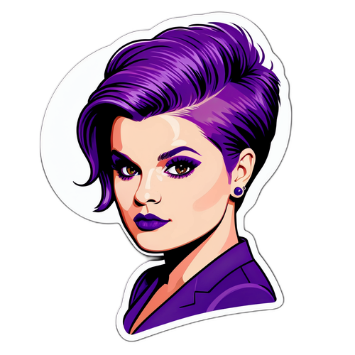 Stylowa naklejka z Kelly Osbourne