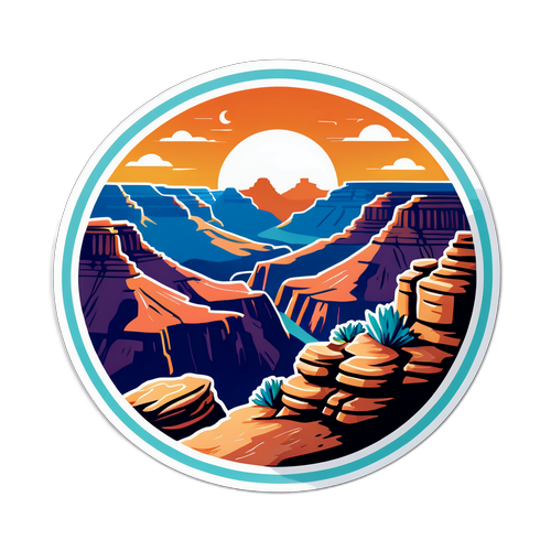 Rolige klistermærke af Grand Canyon