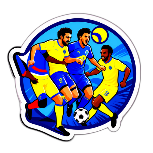 Dynamická samolepka pro zápas Al Nassr – Al Fateh