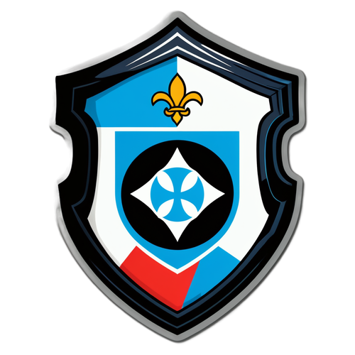 Diseño del escudo de São Paulo y Grêmio con colores vibrantes