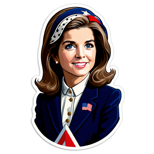 Classy Caroline Kennedy Sticker