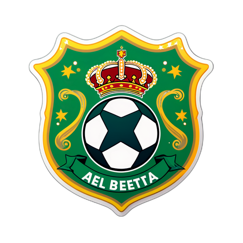 Εικονογραφημένη αυτοκόλλητη σφραγίδα του Ρεάλ Μπέτις