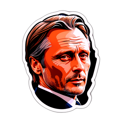 Sej klistermærke af Mads Mikkelsen