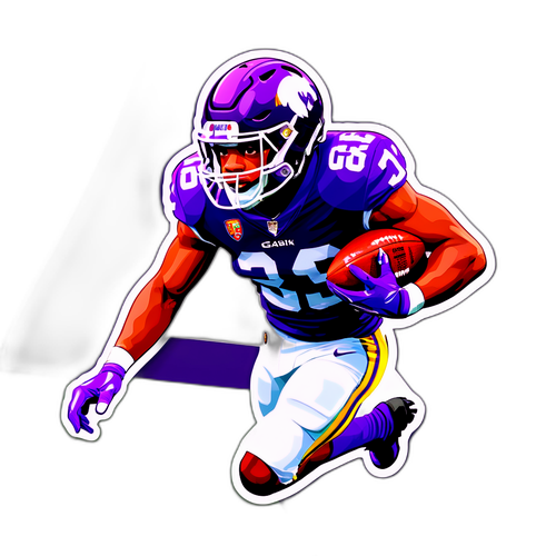 Dynamic Football Action Sticker