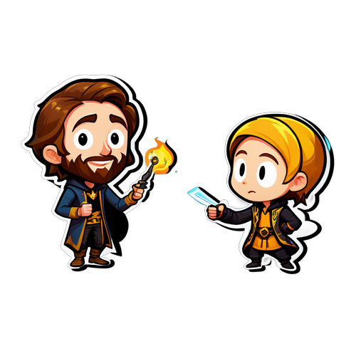 Une conception ludique d'Asmongold interagissant avec des personnages célèbres de jeux vidéo