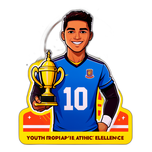 Sticker cu Carlos Alcaraz - Împuternicirea Tineretului și Excelența Atletica