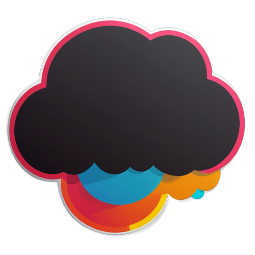 Unleash Your Creativity with the Vibrant Cloud Sticker That Speaks Happiness!