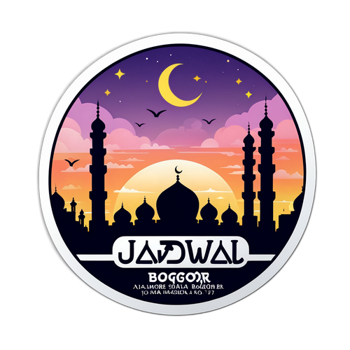 Stiker Waktu Sholat Bogor