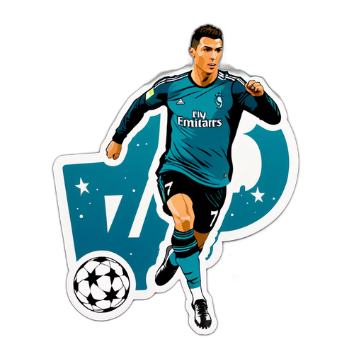 Stiker Menghormati Cristiano Ronaldo